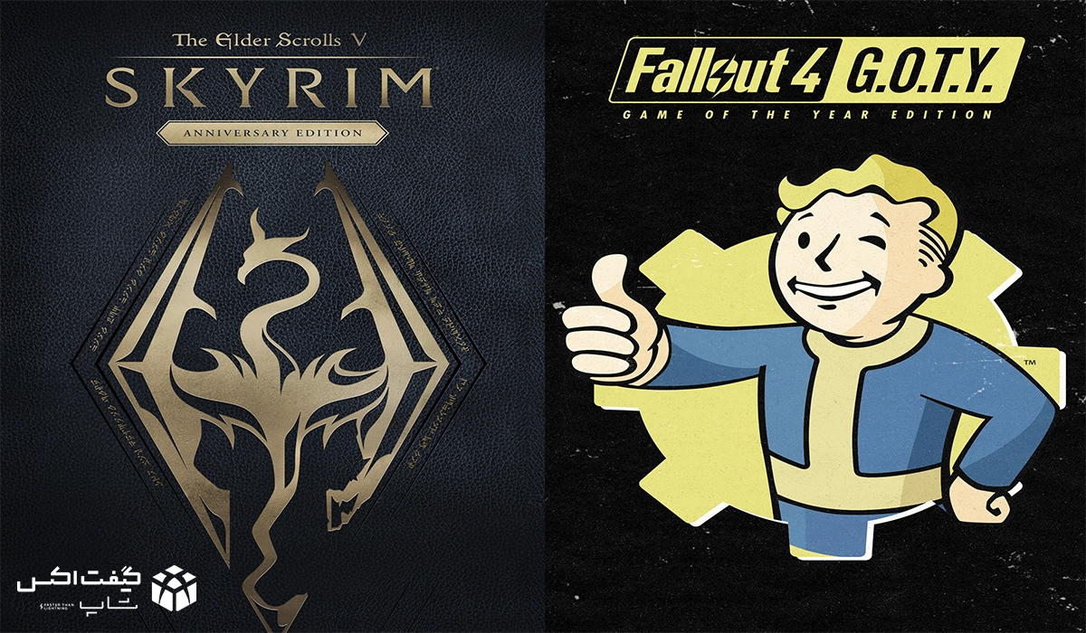 کاور بازی Skyrim Anniversary Edition + Fallout 4 G.O.T.Y Bundle برای ایکس باکس