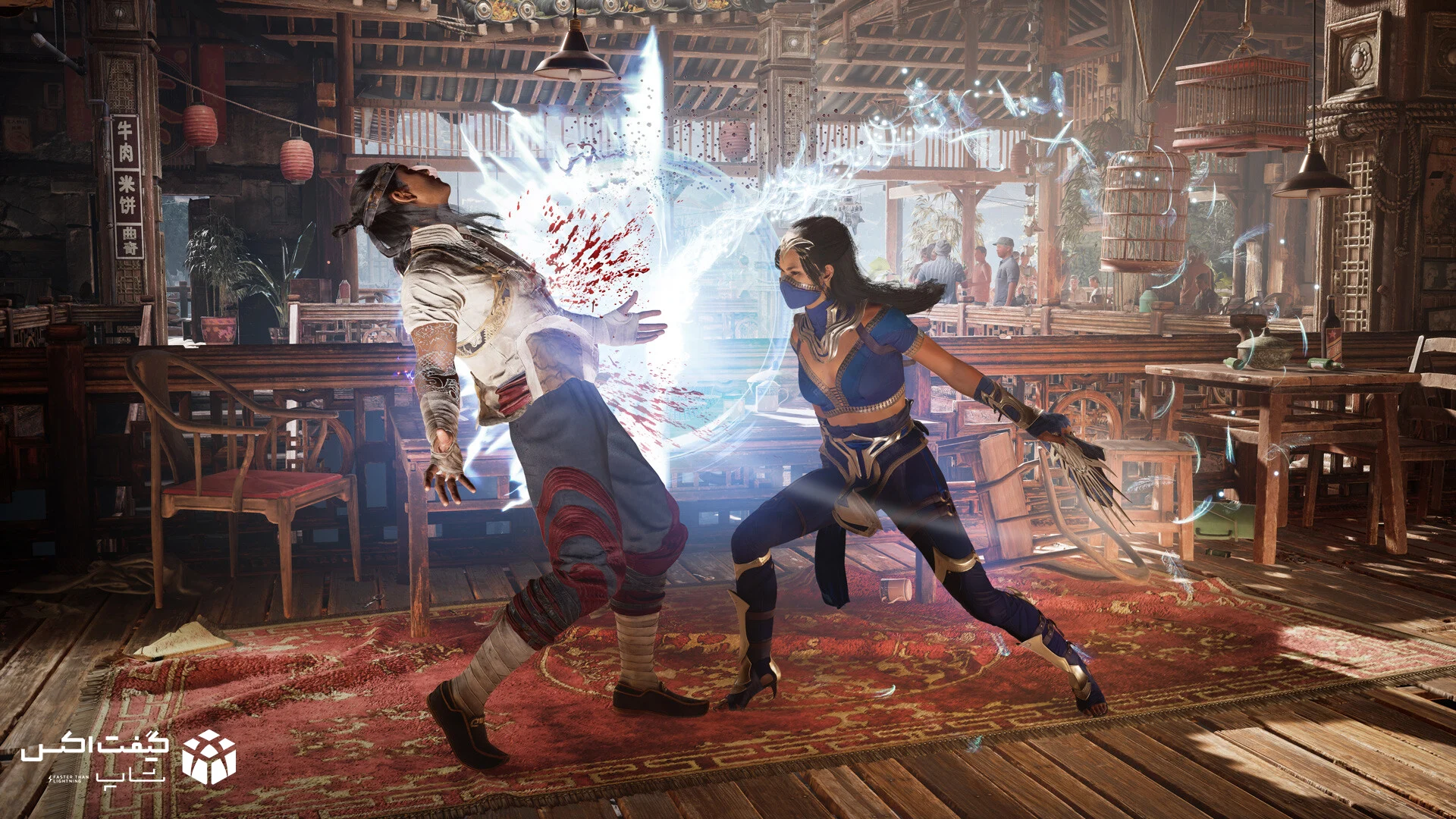 مبارزه بین شخصیت‌های Mortal Kombat 1 در محیط کلاسیک بازی – گرافیک واقع‌گرایانه و افکت‌های خیره‌کننده نسخه ایکس‌باکس
