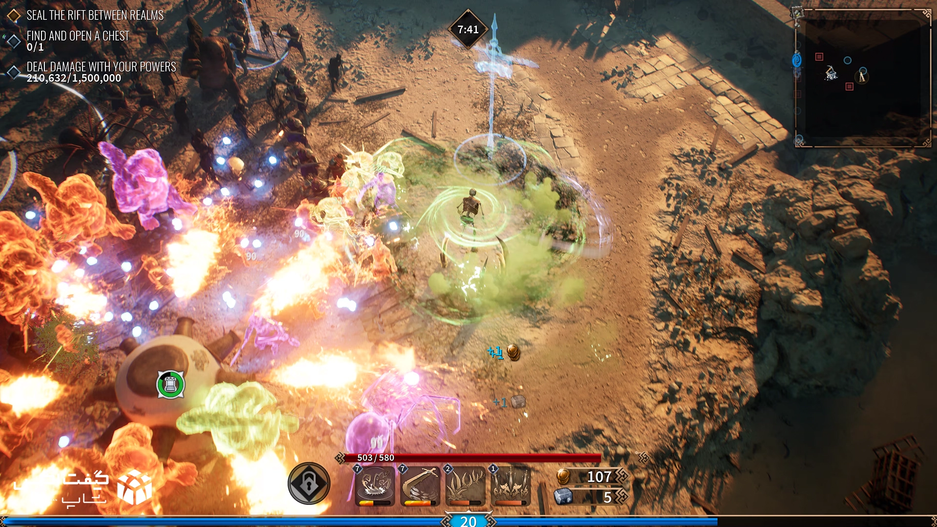 نمای گیم‌پلی بازی Achilles: Legends Untold با افکت‌های جادویی و نبردهای پرتنش در Xbox