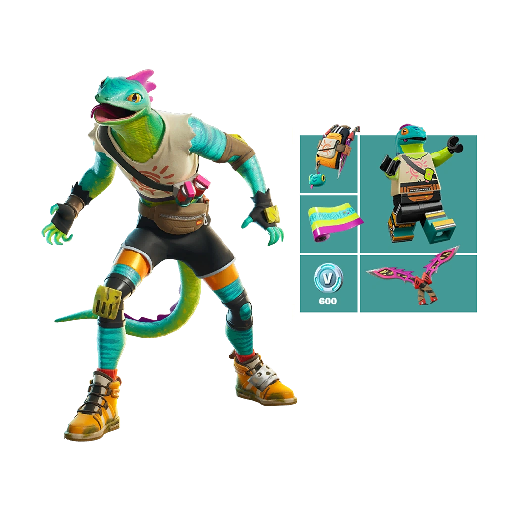 محتویات استارتر پک Fortnite Sun & Scales Pack