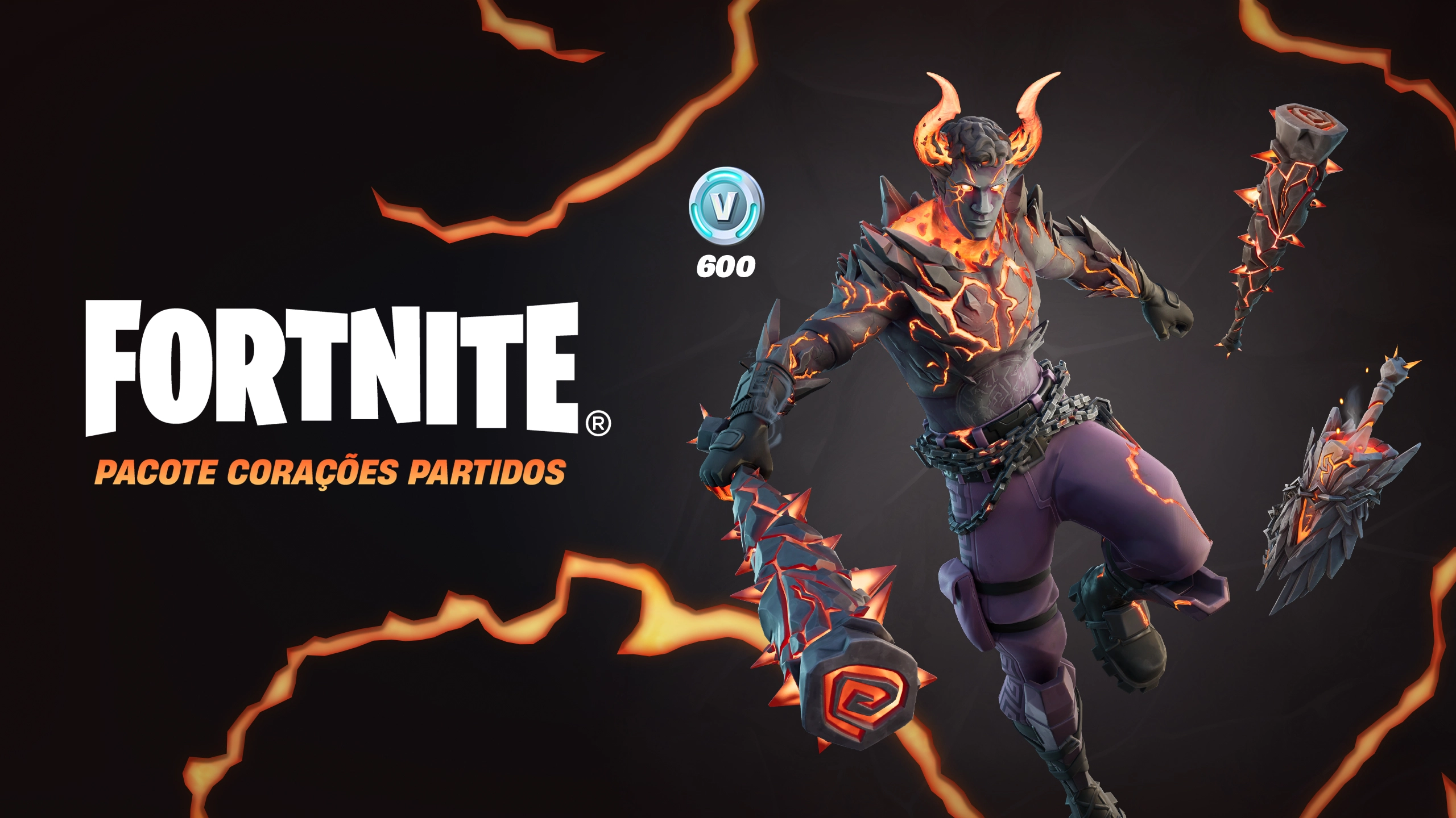 محتویات استارترپک Fortnite Heartbreak Royale Pack