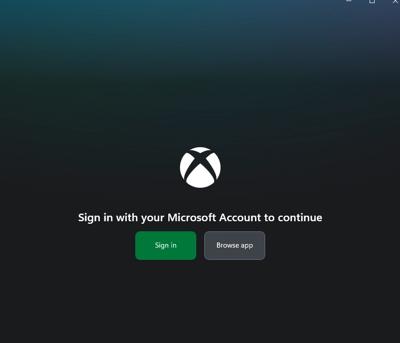 اسکرین شات از صفحه ورود به اپ گیم پس