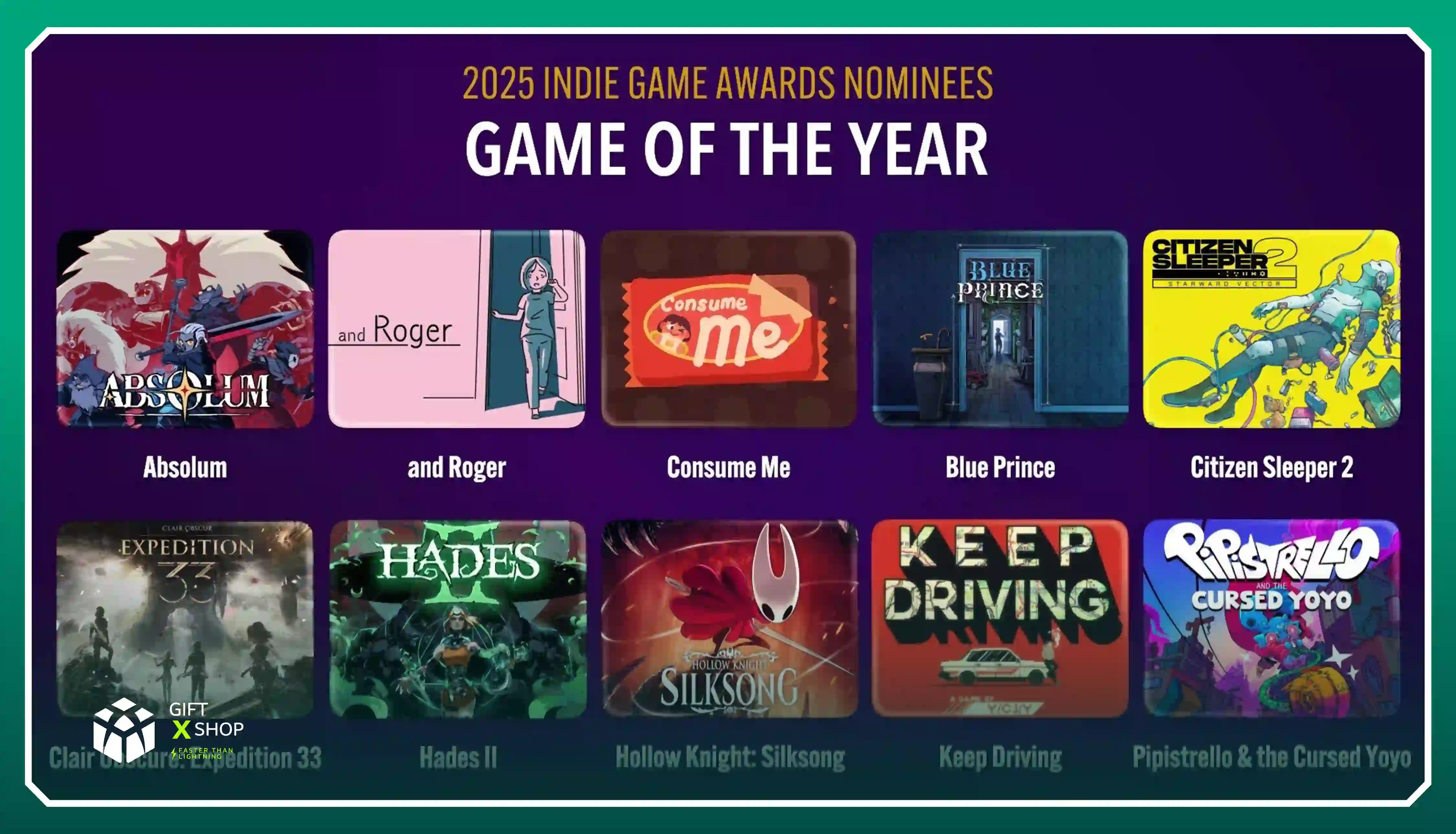 لیست نامزد های ایندی بازی سال 2025