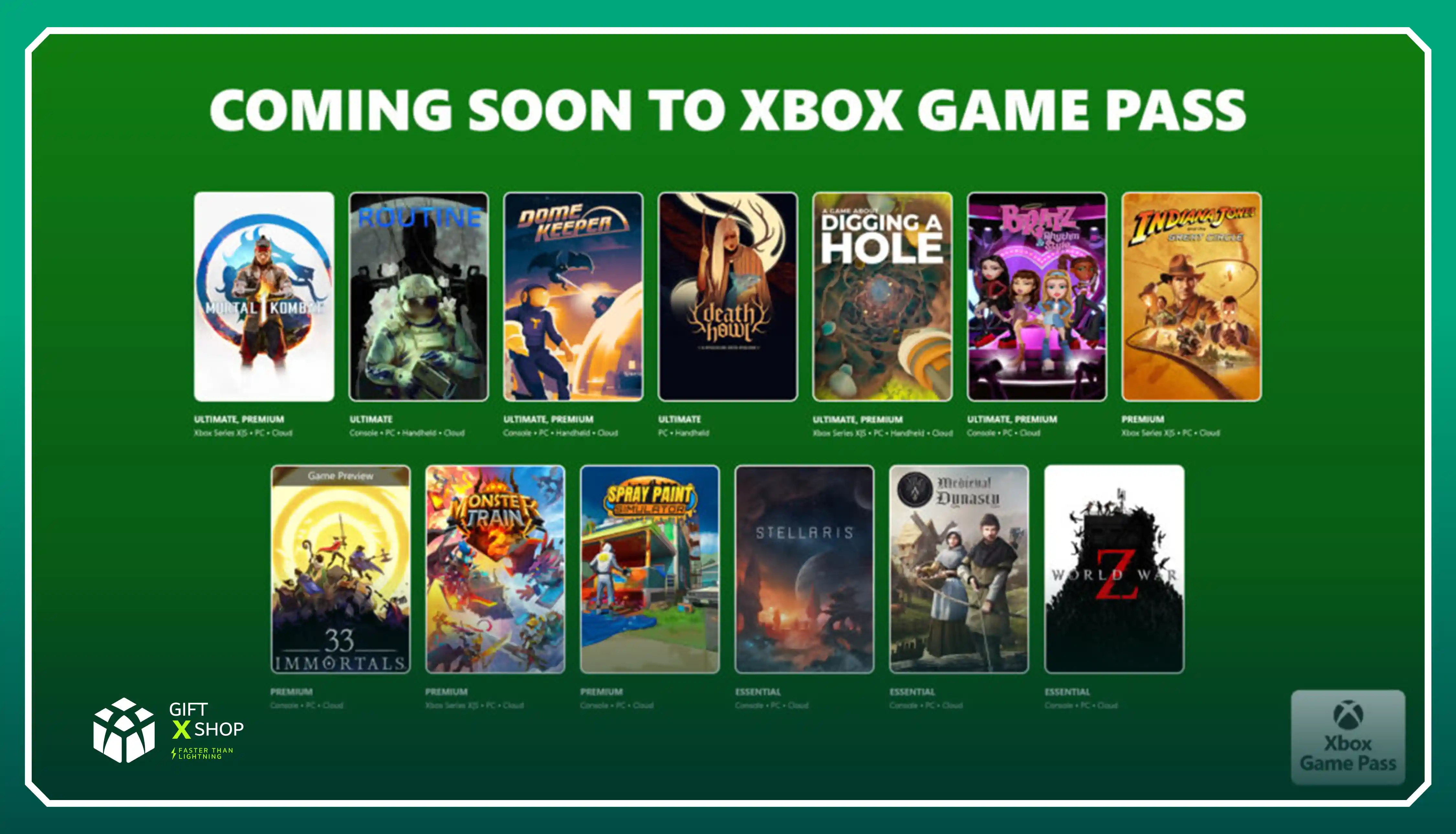 بازی های جدید ماه دسامبر سرویس گیم پس